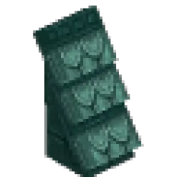 水藍磚屋頂 – 陡坡