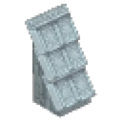 方解石磚屋頂 – 陡坡