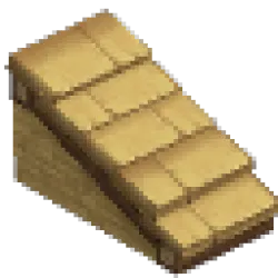 白色砂岩卵石屋頂 – 淺坡