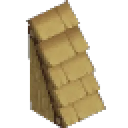 白色砂岩卵石屋頂 – 陡坡